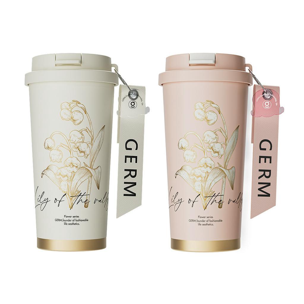 Ảnh Insulated cup Germ capacity 500ml 316 grade stainless steel material lily of the valley Coffee Cup 1