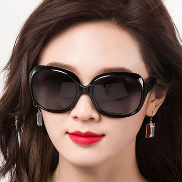 Lady Hình Bầu Dục Lớn Kính Mát Gợi Cảm Vòng Cung Ống Kính Vintage Nữ Thời Trang Lái Xe Tròn Nắng Glases UV Ngoài Trời Hoang Dã Kính Mát Retro Nữ Dành Cho Nữ Kính Mắt