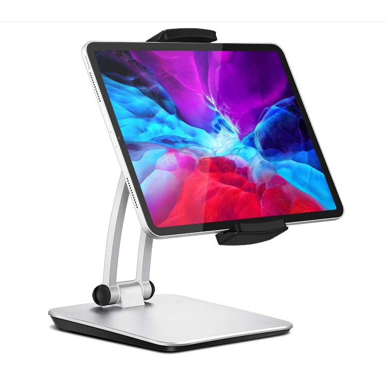 Giá đỡ ipad, điện thoại để bàn hợp kim cao cấp thiết kế công thái học, thân xếp gọn hiện đại xem phim, học online