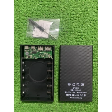 Mạch sạc dự phòng 5V2.1A + Box sạc dự phòng 5 cell pin 18650 - Model CX5 ( Dể dàng tháo lắp để thay pin )