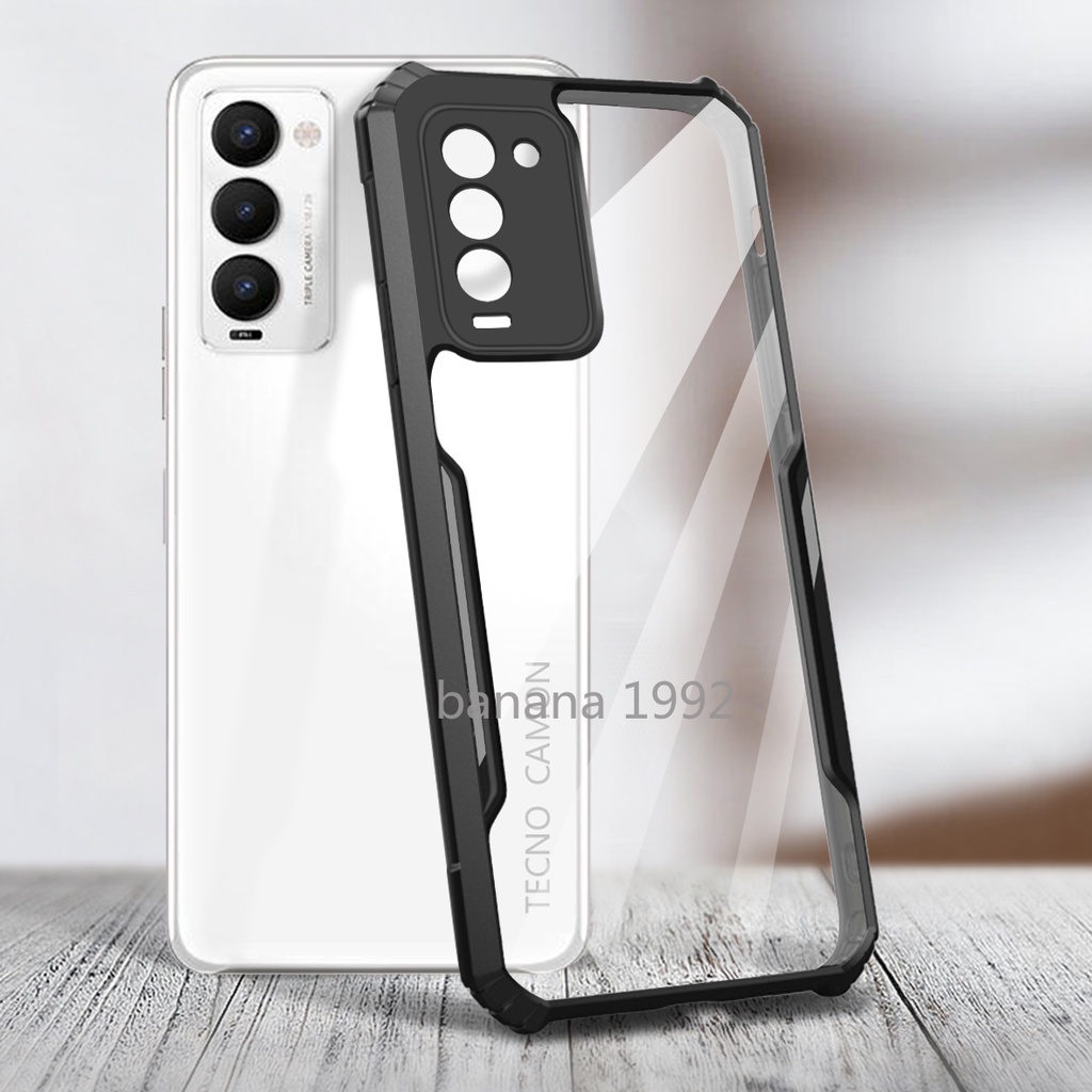 4in1 Dành Cho Tecno Camon 18 / 18p Vỏ Điện Thoại Tecno pova 4 3 2 Vỏ Điện Thoại Di Động Chống Rơi + Phim Mặt Sau + Phim Kính Cường Lực + Phim Ống Kính