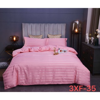 Bộ chăn ga sọc 3f M2T bedding chăn ga phong cách Hàn Quốc đủ màu đủ size miễn phí bo chun