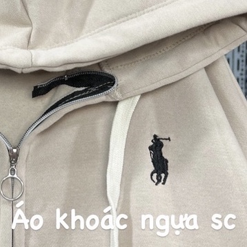 Áo Khoác Nỉ Hoodie logo ngựa Trơn Nam Nữ Ulzzang Unisex logo thêu, chất nỉ đanh [FREE SHIP].
