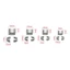 YYlingx thấp nhất】Lanfy Bộ 10 Nút Chặn Dây Kéo Sửa Chữa 5 Màu Tùy Chọn 3# 5# 8#10# Dụng Cụ Hợp Kim Kim Chuyên Dụng Cho Thợ May