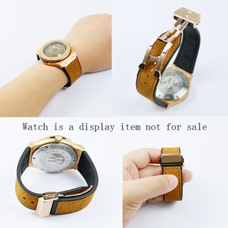 Dây Đeo Đồng Hồ Bằng Da Và Silicon Nhám 22mm Thay Thế Cho Hublot 25 * 19mm