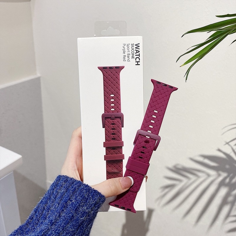 Dây đeo silicon cho dây đeo đồng hồ apple Series 11 10 46MM 9 ultra 8 7 6 SE 3 5 4 3 2 1 Band 44 / 40mm vòng tay cho i-watch Ultra 2 49MM 45MM 41MM 38 42 mm dây đeo cổ tay phụ kiện