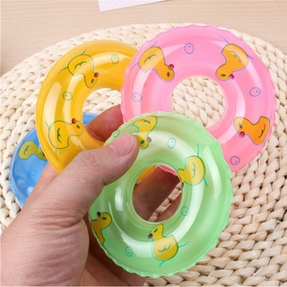 Đồ chơi phao bơi bơm hơi mini họa tiết vịt vàng dễ thương cho bé