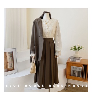 Áo Nữ Tay Dài Cổ Chữ V Phối Ren Phong Cách Hàn Quốc Baju Baju Wanita Lengan Panjang