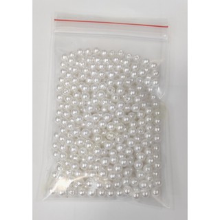 Hạt cườm ngọc trai 8mm nhiều màu có lỗ xỏ 2 đầu loại tốt làm trang sức phụ kiện handmade Pinky Shop mã HCN8