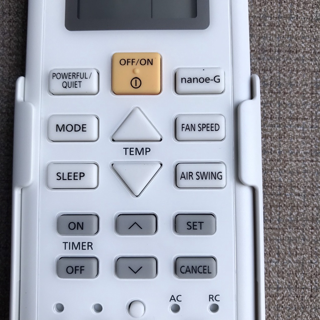 [Malaysia] Điều khiển điều hòa panasonic nanoe vàng, Remote máy lạnh panasonic hàng chính hãng, Bảo hành 12 tháng