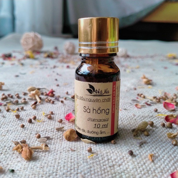 Tinh Dầu Sả Hoa Hồng (Palmarosa) - Tinh Dầu Hà Na -Dùng khử mùi không khí, xông mặt, pha nước hoa