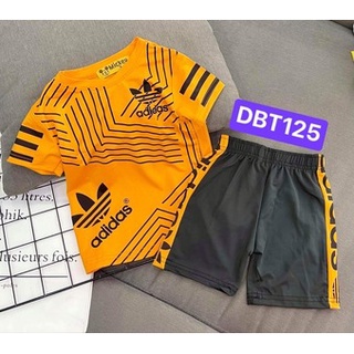 [7-11kg] Set đồ Bộ 3D Đùi Bé Trai in hình logo cực ngầu cho bé nhỏ