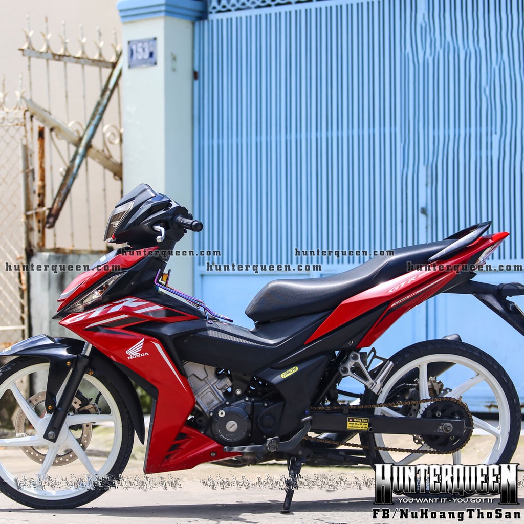 Tem rời in UV cao cấp, mẫu GTR  dán xe Winner V1 màu đỏ. Decal chống nước, không bay màu, bong tróc