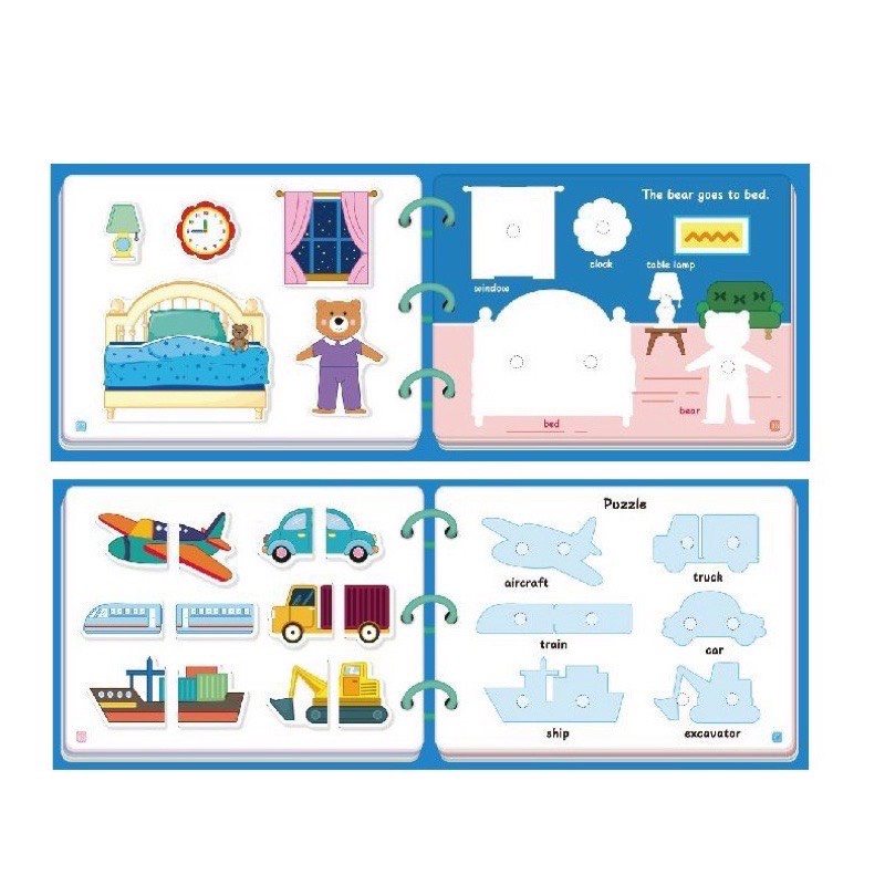 Sách Bóc Dán Đồ Chơi Học Liệu Bóc Dán Montessory Cho Bé Bóc Dán Thông Minh 17 Chủ Đề Tiếng Anh PUKAPI