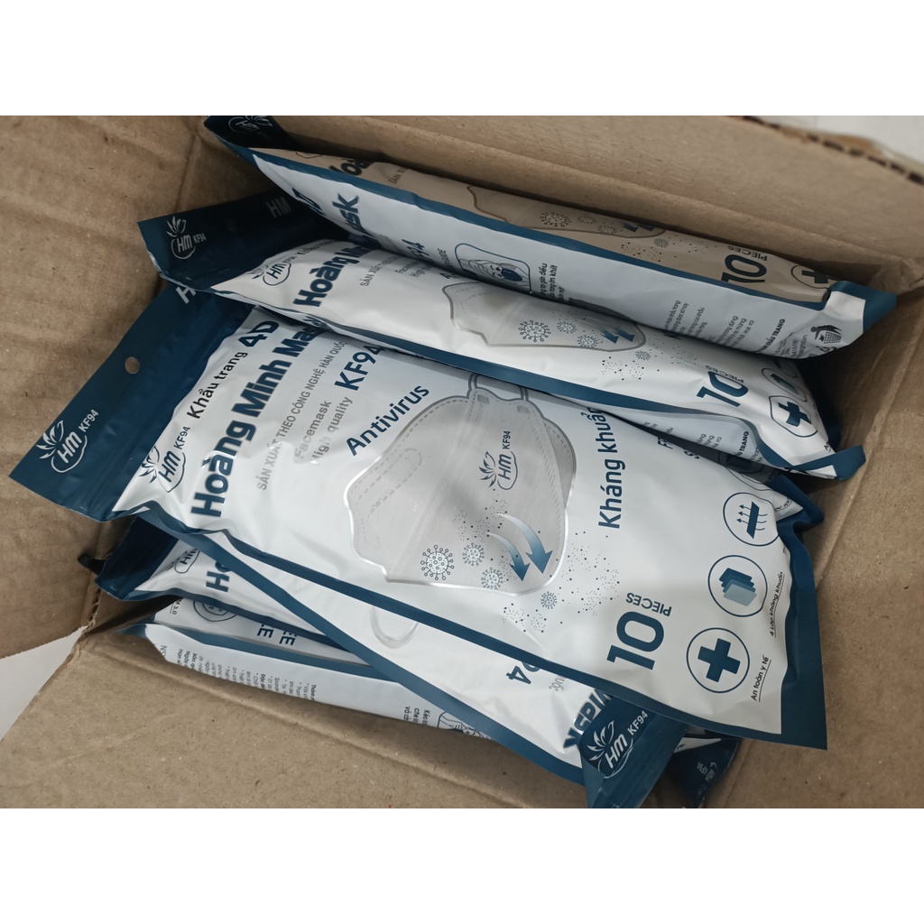 Khẩu trang 4D - KF94 Hoàng Minh Mask - Khẩu trang cá 4D KF94