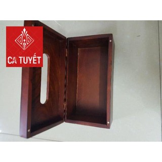 Hộp đựng giấy ăn gỗ hương cao cấp