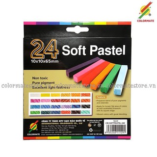 Hộp Phấn Màu 24 Cây Soft Pastel - Colormate