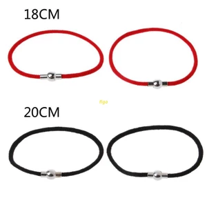 Vòng tay dây bện may mắn phối khóa nam châm xinh xắn