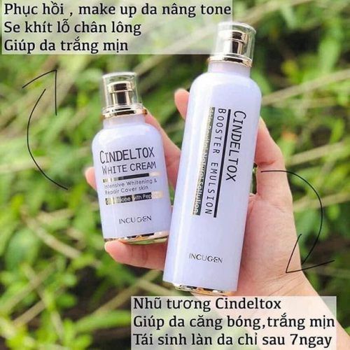 Nhũ Tương Dưỡng Trắng Cindel Tox Booster Emulsion chai 120ML - PHUONGANHOUSE
