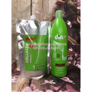 Kem duỗi, uốn tóc - Dino - Collagen - Uốn nóng siêu dưỡng, siêu định hình (1000ml x 2)