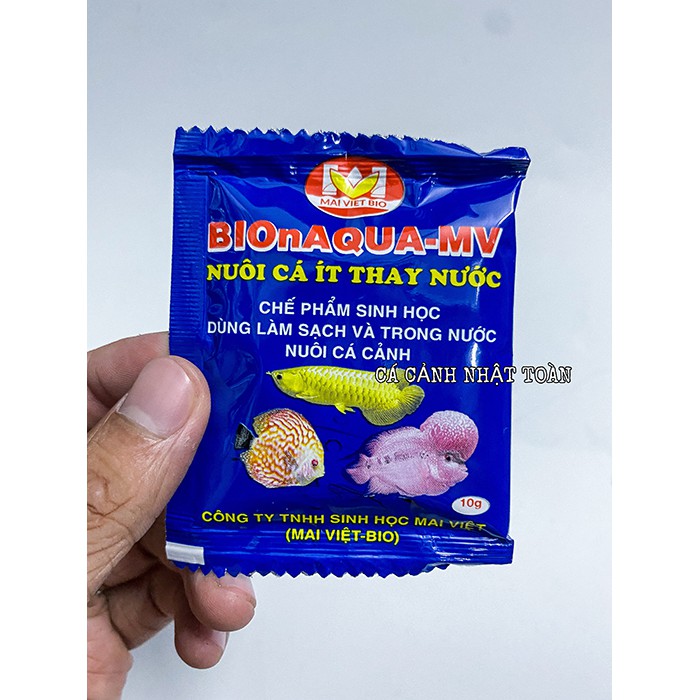MEN VI SINH BIONAQUA MV ÍT THAY NƯỚC HỒ CÁ 10G