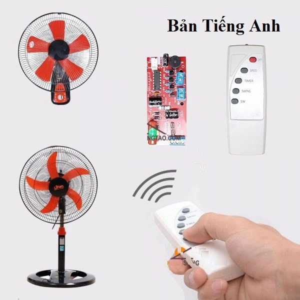 mạch quạt, mạch đều khiển quạt từ xa