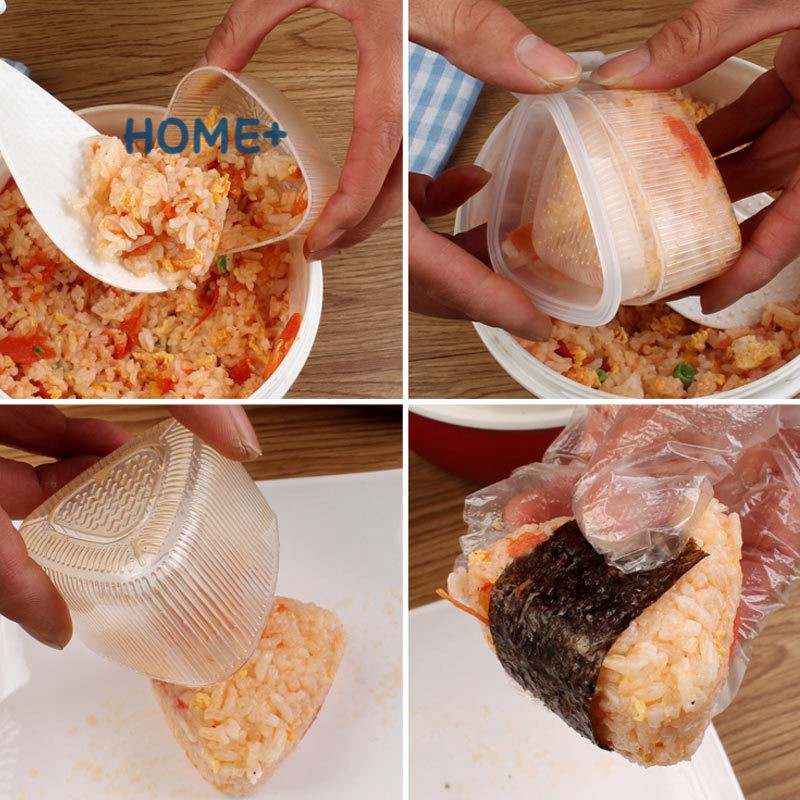 Bộ 4 khuôn làm cơm cuộn hình tam giác chuyên dụng