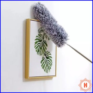 Chổi Quét Trần Bằng Sợi Vải Siêu Nhỏ Inox Cán Dài Cao Cấp Đầu Chổi Linh Hoạt { H }