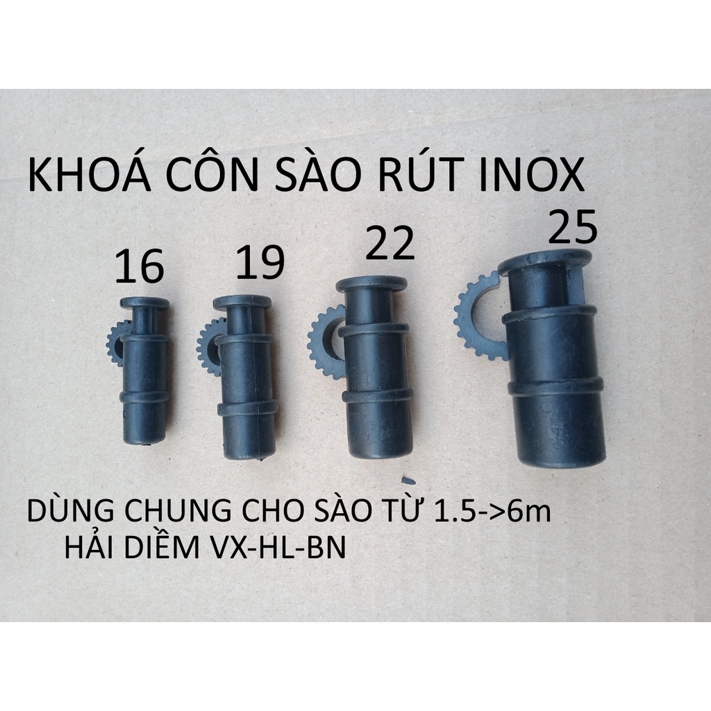 Bộ khoá côn sào rút inox đa năng,nhựa ABS cao cấp.lắp được vừa từ loại ...