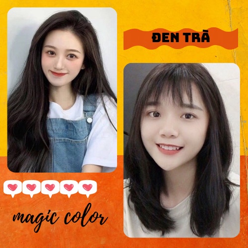 Thuốc Nhuộm Tóc Màu Nâu Trà Đen | Lên Từ Nền Đen Không Tẩy - colorking caitu