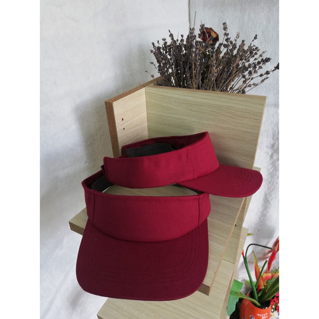 Nón Kết Nửa Đầu Thể Thao Cho Nam Nữ Đẹp Giá Rẻ Màu Đỏ Đô