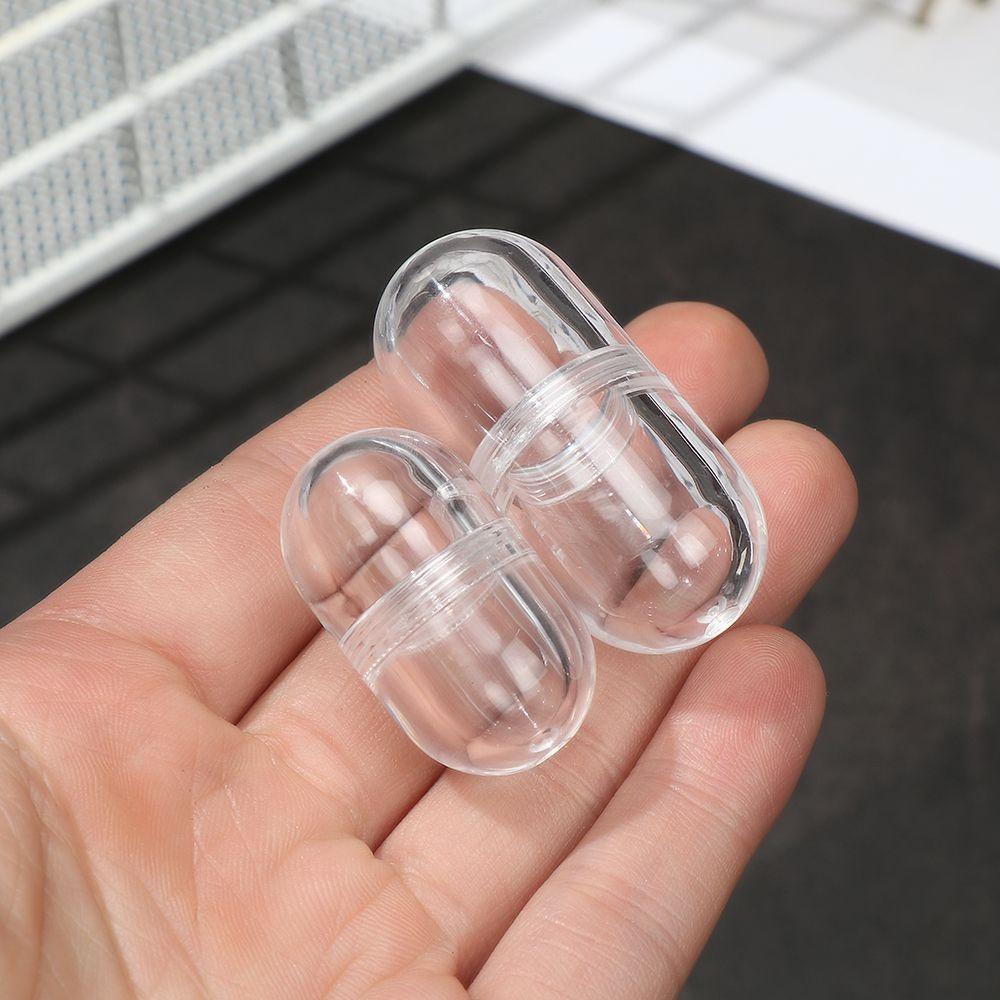 HOBBYIN 5 Cái / bộ Hộp Đựng Thuốc Vỏ Viên Rỗng Hộp Đựng Thuốc Chống Nước Tiện Lợi Bộ Chia Chai