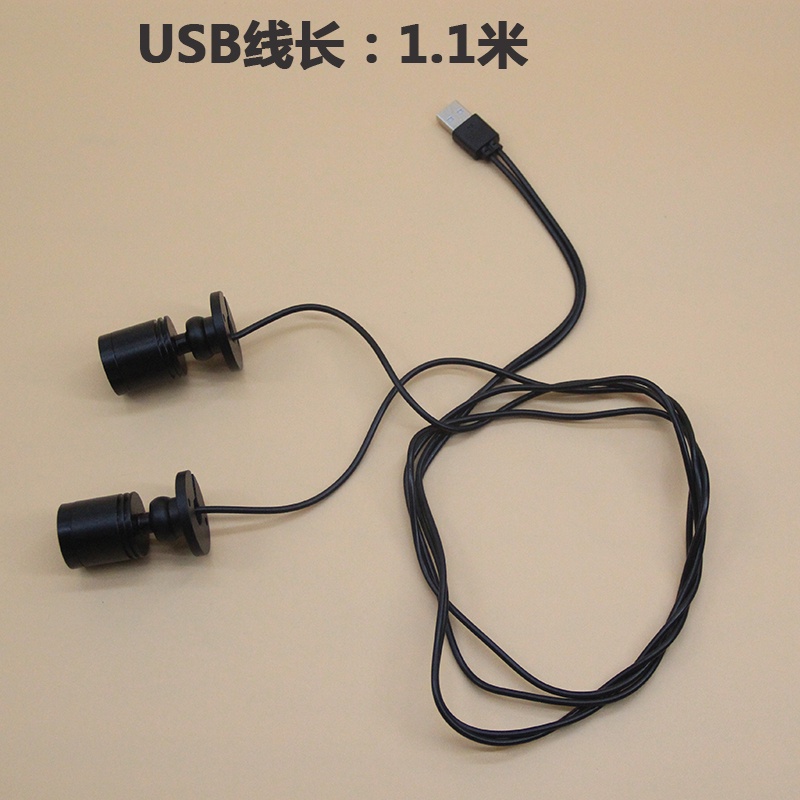 Usb Một Cho Hai 3W Mini Dính Đèn LED Nhỏ 5V Hình Mô Hình Trưng Bày Màu Tập Trung Spotlight jpnJ