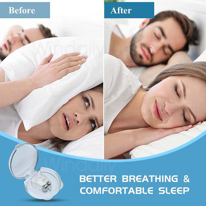 Set 4 Kẹp Mũi Chống Ngáy Bằng Silicone Có Thể Tái Sử Dụng