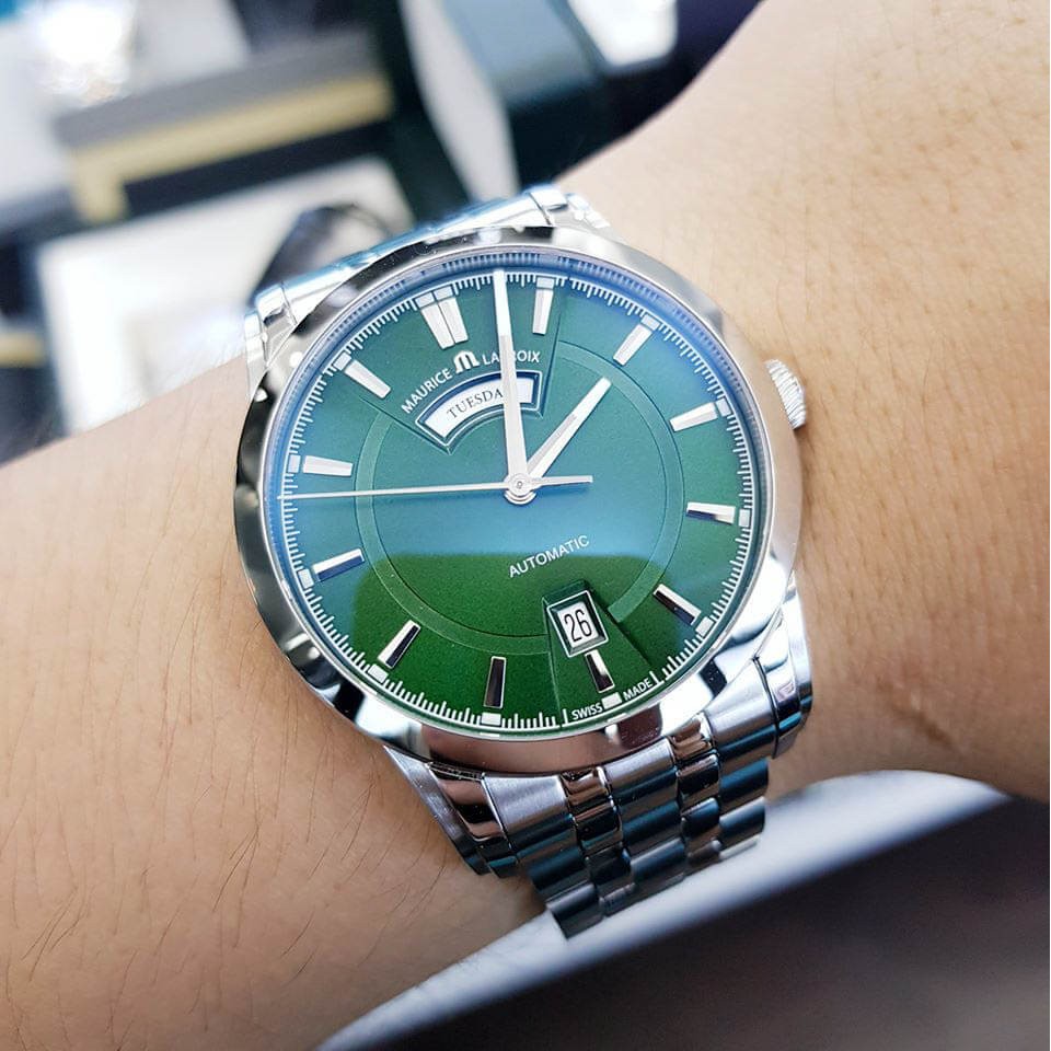 ng h nam Maurice Lacroix Pontos Green PT6158 SS002 63E 1