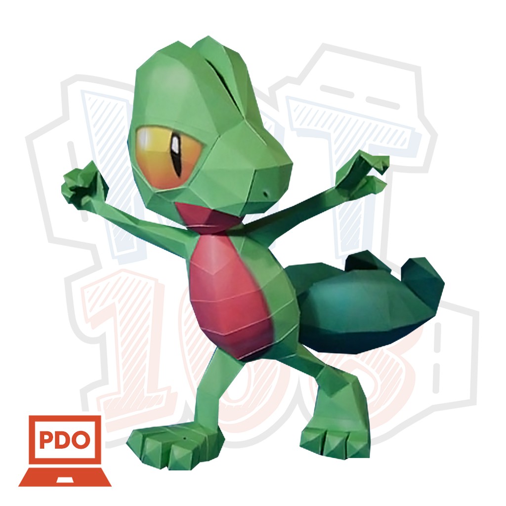 Mô hình giấy Pokemon Treecko | Shopee Việt Nam