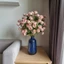 Hoa giả cao cấp - Thu trà chuông 1 cành 4 nhánh 7 bông decor trang trí lọ thủy tinh, bình gốm sứ