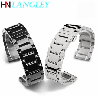 MONTBLANC Dây Đeo Đồng Hồ 21mm 23mm 16mm 18mm 20mm 22mm 24/26mm Bằng Thép Không Gỉ
