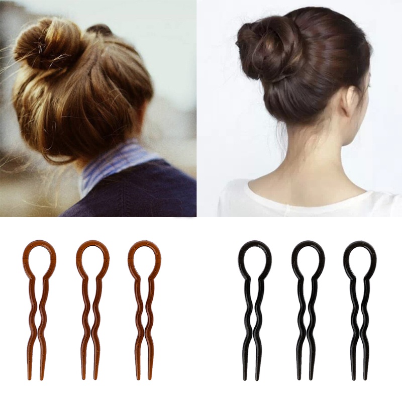 Richh 3 Dụng Cụ Nĩa Bím Tóc Nĩa Hình Chữ U Nĩa Kẹp Pin Phụ Kiện