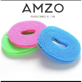 AMZO_DÂY PHƠI QUẦN ÁO THÔNG MINH 5M CÓ MÓC INOX – DÂY CỐ ĐỊNH PHƠI QUẦN ÁO/ CHỐNG GIÓ