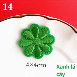 Miếng dán ủi quần áo hình hoa hướng dương nhiều màu 4x4cm