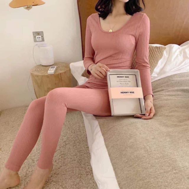 Bộ len tăm giữ nhiệt siêu yêu HENNY ROE [Clip thật, loại 1]