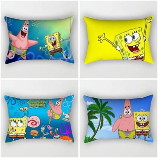 ST2 SpongeBob SquarePants 50x30CM Hình Chữ Nhật Gối Sofa Phòng Ngủ Đệm Ô Tô Trang Trí Nhà Gối Bao TS2