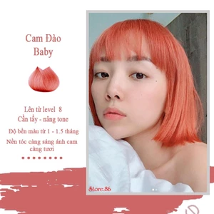 Thuốc nhuộm tóc màu Cam Đào – Orange Peach 100ml màu nhuộm lên chuẩn tone