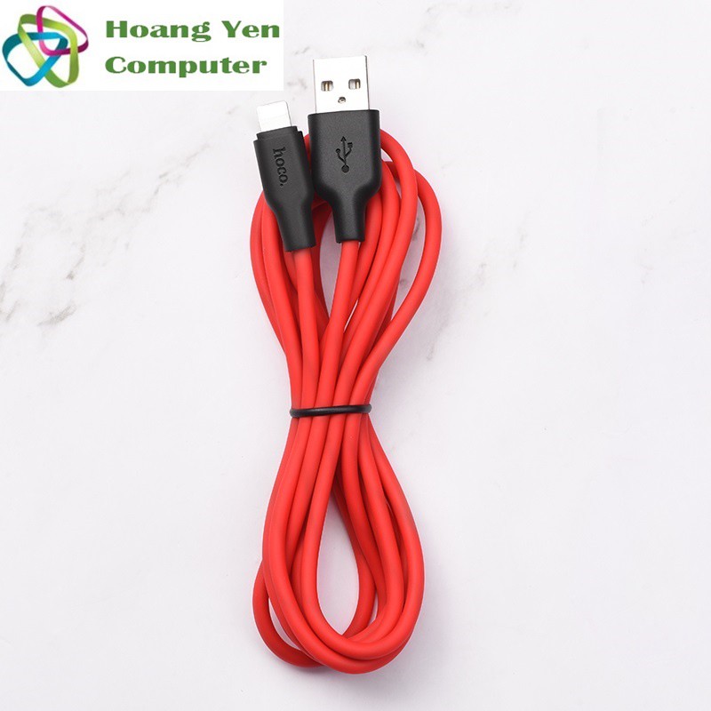 [1M] Cáp Sạc Hoco X21 Plus cho IPTablet Dây Silicon Mềm Dẻo Chống Cháy Dài 1M - BH 6 Tháng - Hoàng Yến Computer