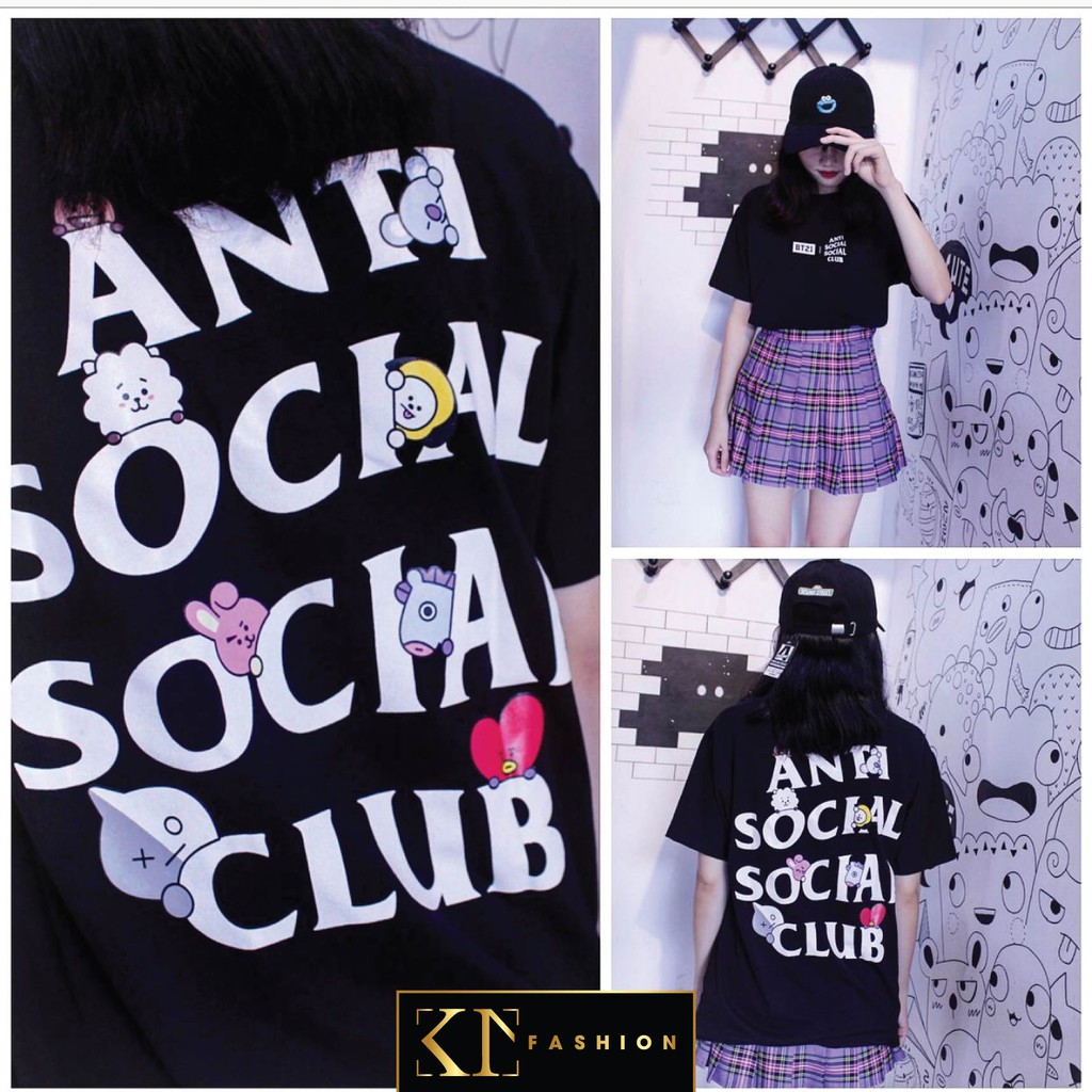 Anti social social club x bt21 best sale