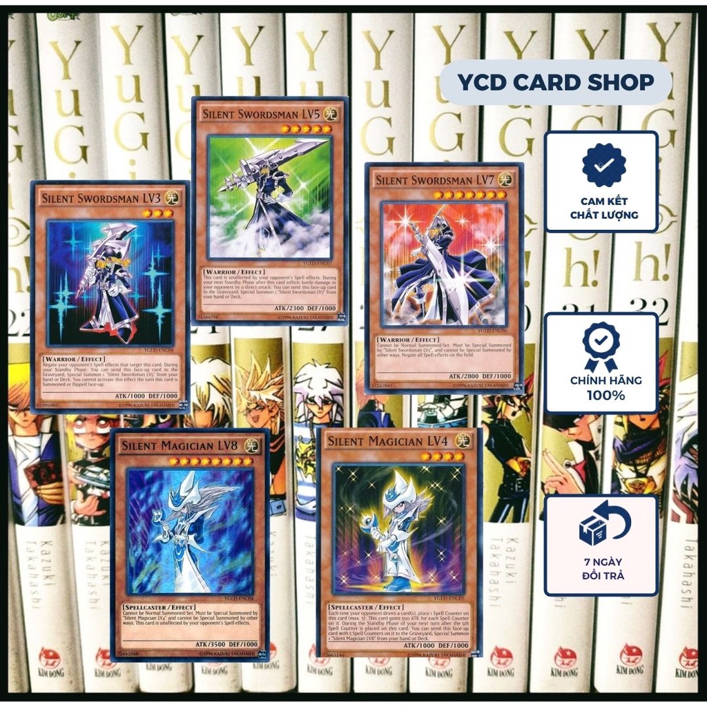 Yugioh Lightsworn Deck Yu-Gi-Oh! Silent Magician & Swordsman LV Set - Cards  LV3 To LV8, Near Mint Silent Swordsman Card Set