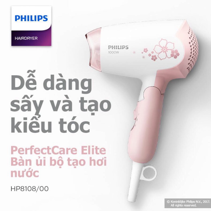 Ảnh Máy Sấy Tóc Du Lịch Mini Philips HP8108/00 - Bảo Hành Chính Hãng 2 Năm 3