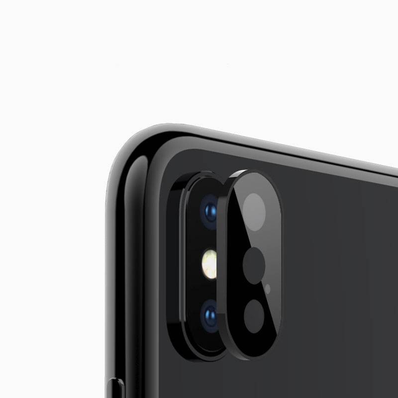 Full Camera Bảo Vệ Cho iphone X XS Max XR Vòng Kim Loại + Kính Cường Lực Phía Sau Ống Kính Máy Ảnh Miếng Dán