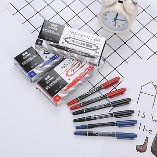 10 Bút Viết Dạ 2 Đầu To Nhỏ - Giá Sỉ Rẻ Nhất - Thỏ Hồng VPP